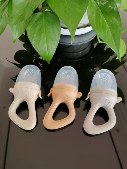 Silicone Baby Fruit/Vegetable Feeding Pacifier with Cover